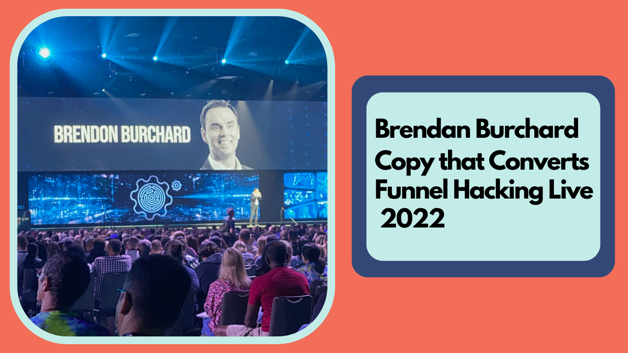 Brendan Burchard speaking at Funnel Hacking Live 2022