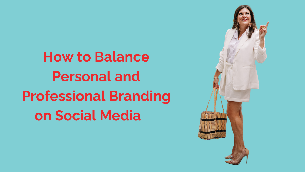 Blog Title Slide with dark haired woman in white suit holding straw bag.