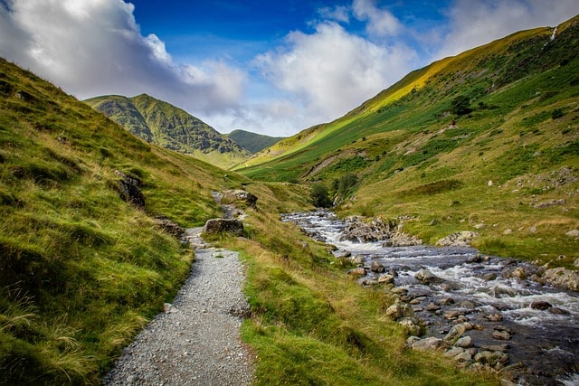 mountains, trail, stream, river, rocks, pathway, trail, stream, stream, river, river, pathway, pathway, pathway, pathway, nature, pathway