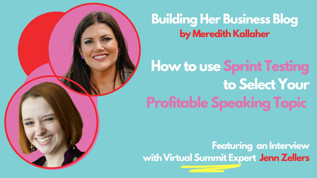 Blog title slide with headshots of two women that announce an interview they shared in blog titled