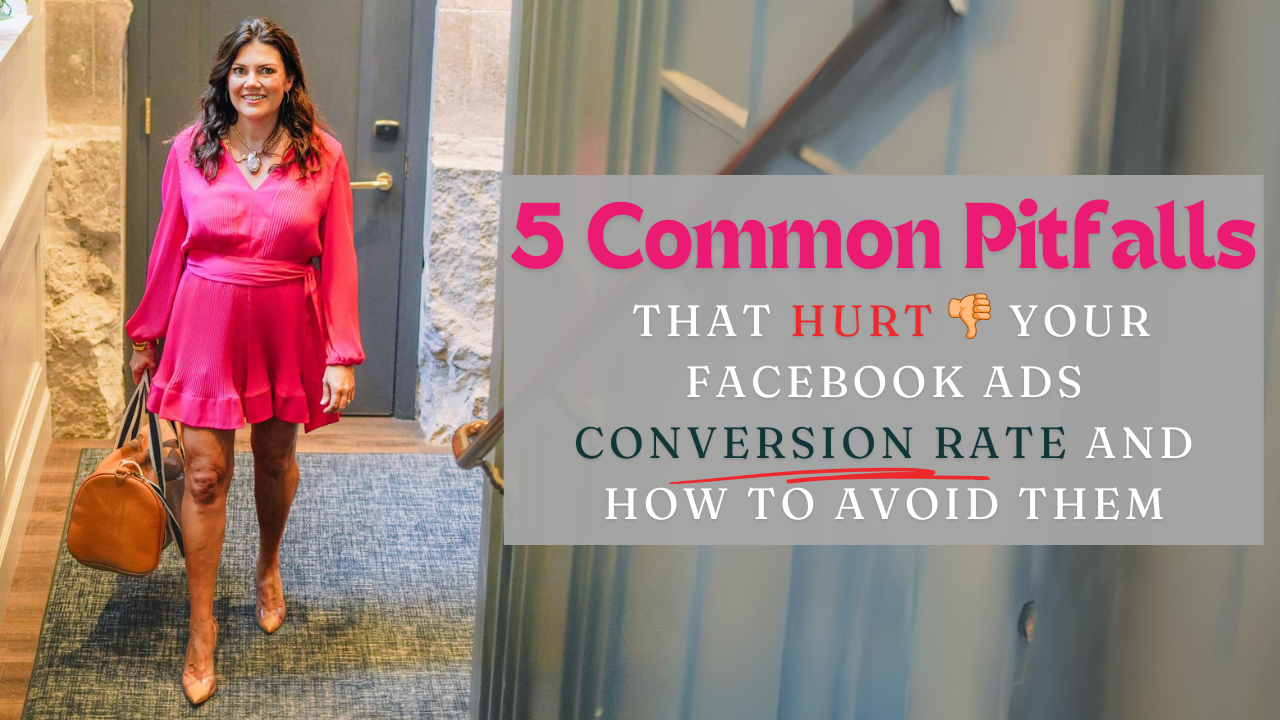 Woman in pink dress holding leather bag introducing a blog article.