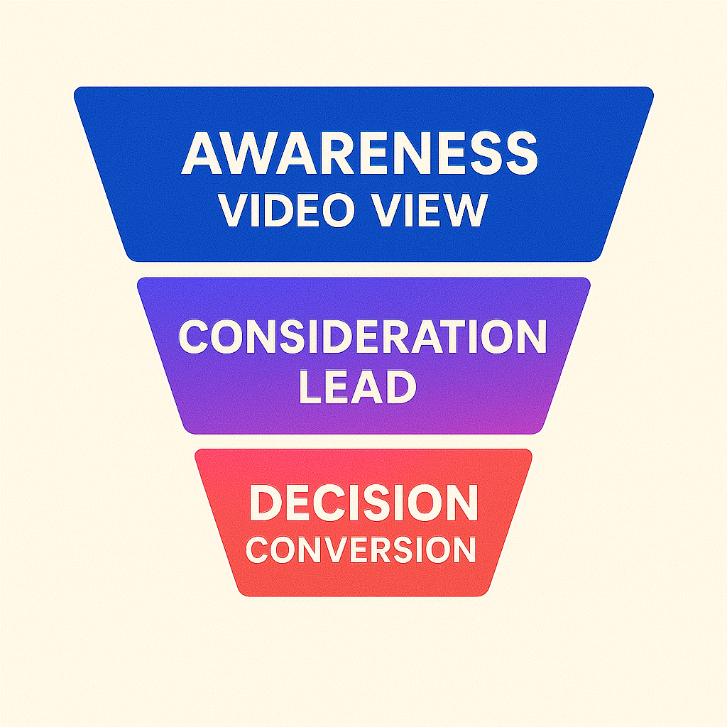 Use Meta Campaign Objectives to help deliver the types of messages your audience needs to hear at their particular point on their customer journey.
